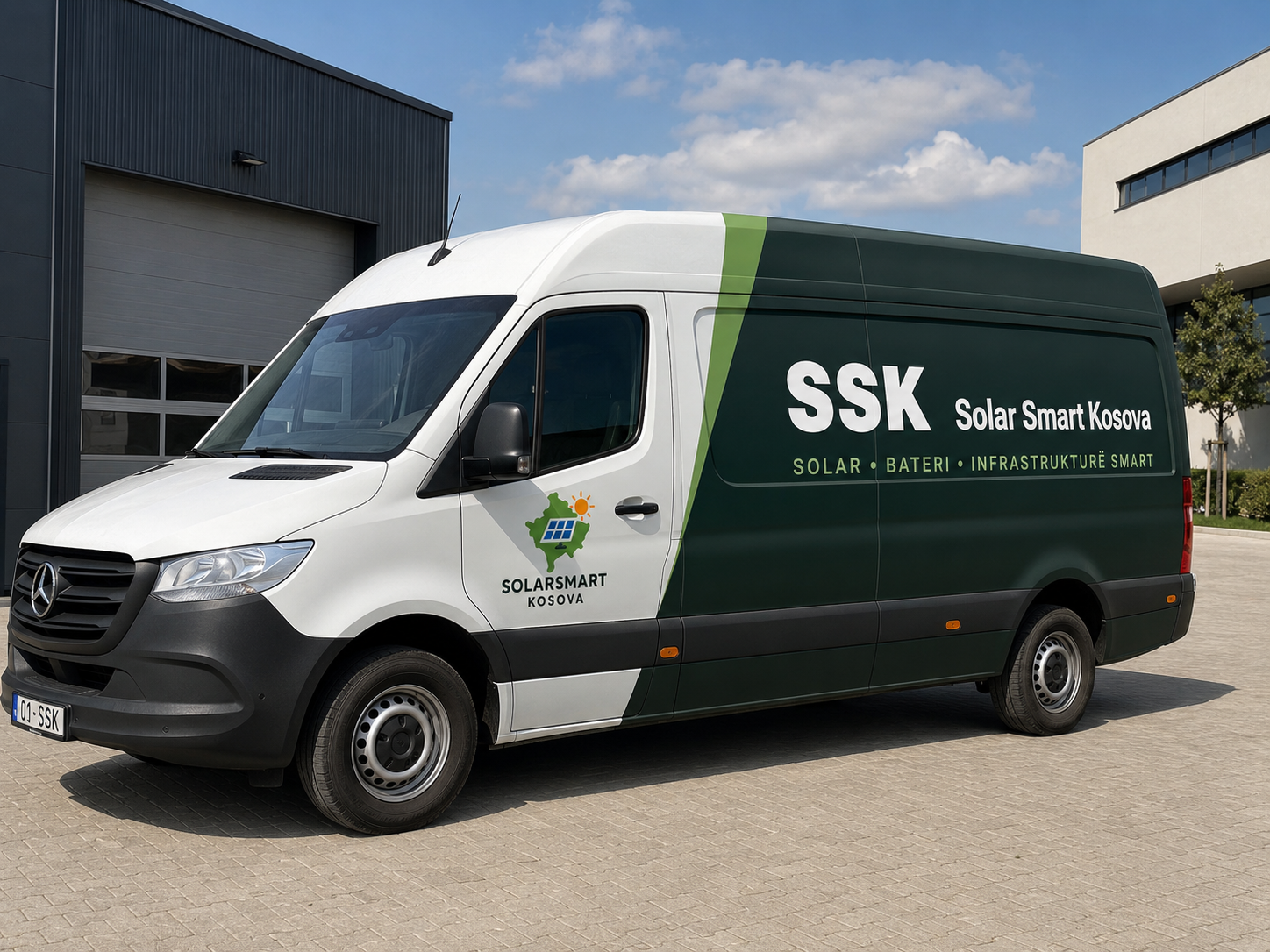 Solar Smart Kosova branded vehicle