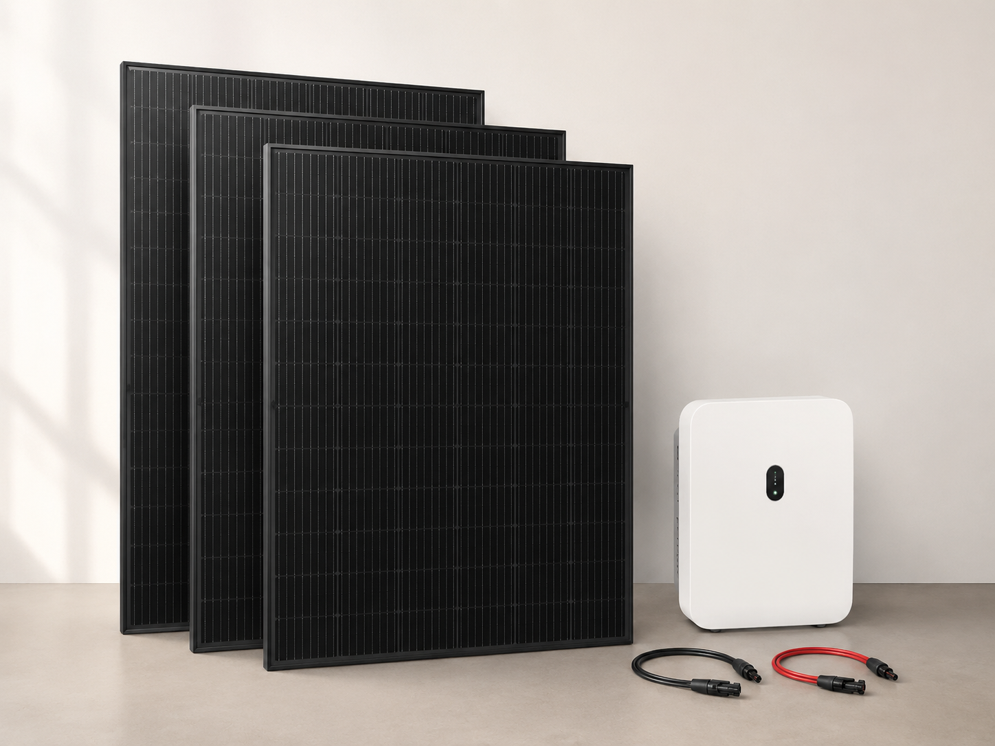 Paketa Bazë me panele solare dhe inverter në një konfigurim të thjeshtë hyrës.