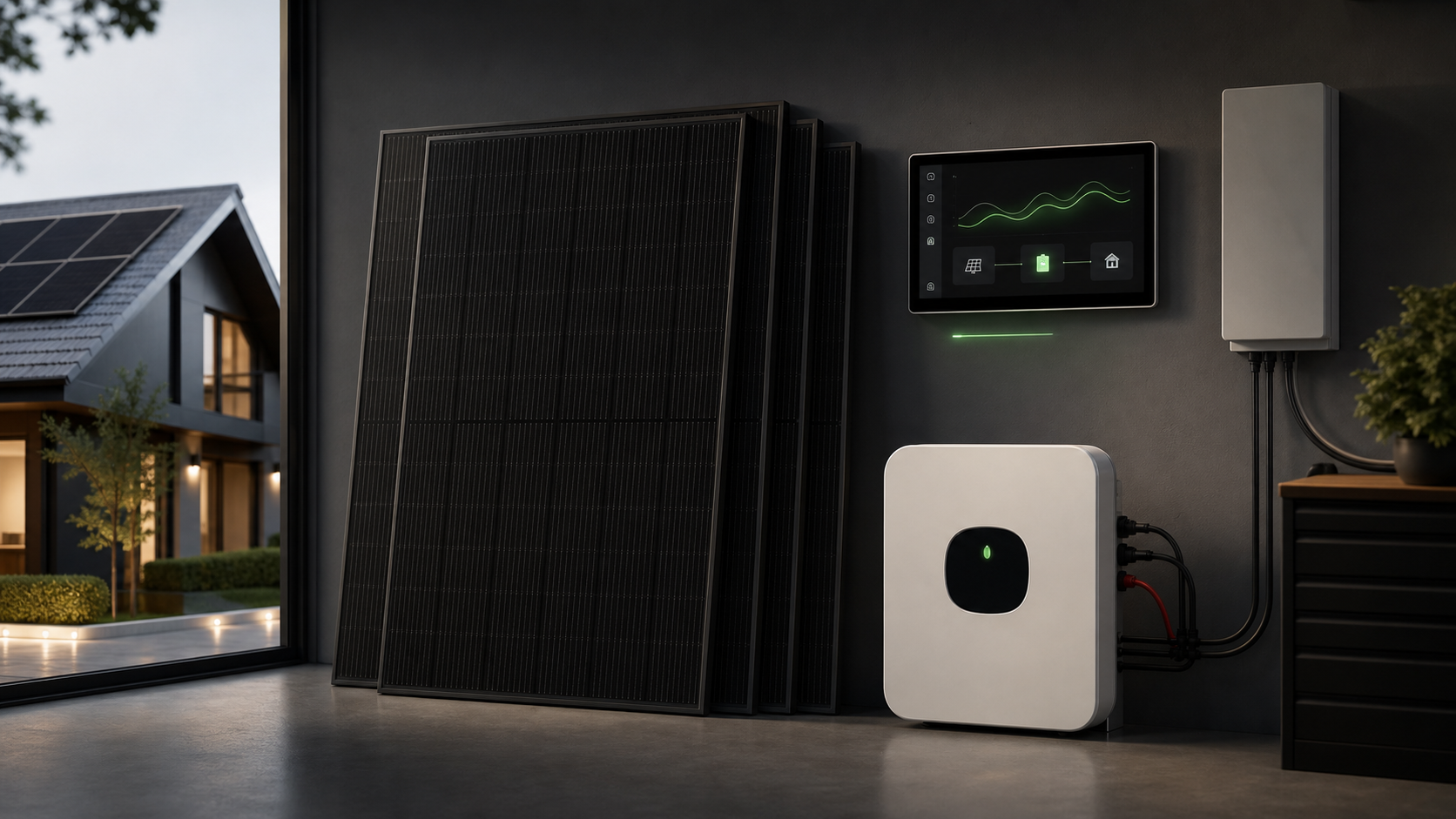 SSK Smart sistem sa solarnim panelima, baterijom i monitoringom energije